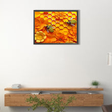 Load image into Gallery viewer, Relief 3D-Bee 40*30CM(Canvas) Full Round Drill Diamond Painting
