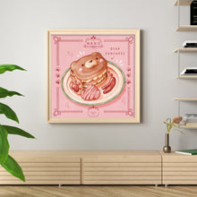 Load image into Gallery viewer, Bear Dessert (50*50CM) 9CT 4 Stamped Cross Stitch
