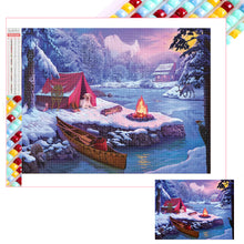 Load image into Gallery viewer, Snow Picnic 40*30CM(Picture) Full Square Drill Diamond Painting
