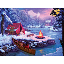 Load image into Gallery viewer, Snow Picnic 40*30CM(Picture) Full Square Drill Diamond Painting
