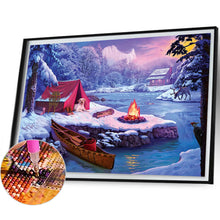 Load image into Gallery viewer, Snow Picnic 40*30CM(Picture) Full Square Drill Diamond Painting
