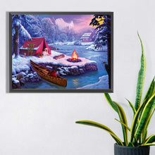 Load image into Gallery viewer, Snow Picnic 40*30CM(Picture) Full Square Drill Diamond Painting
