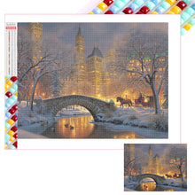 Load image into Gallery viewer, Winter Carriage 40*30CM(Picture) Full Square Drill Diamond Painting
