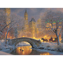 Load image into Gallery viewer, Winter Carriage 40*30CM(Picture) Full Square Drill Diamond Painting
