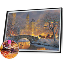 Load image into Gallery viewer, Winter Carriage 40*30CM(Picture) Full Square Drill Diamond Painting
