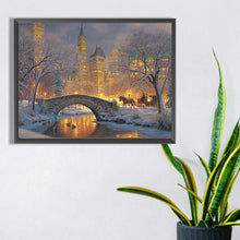 Load image into Gallery viewer, Winter Carriage 40*30CM(Picture) Full Square Drill Diamond Painting
