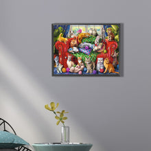 Load image into Gallery viewer, Cat Cat 40*30CM(Picture) Full Square Drill Diamond Painting
