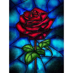 Rose 30*40CM(Picture) Full Square Drill Diamond Painting