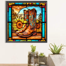 Load image into Gallery viewer, Sunflower Chelsea Boots 40*40CM(Picture) Full Round Drill Diamond Painting
