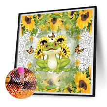 Load image into Gallery viewer, Sunflower And Frog 30*30CM(Canvas) Full Round Drill Diamond Painting
