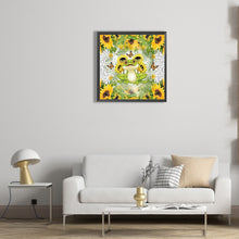 Load image into Gallery viewer, Sunflower And Frog 30*30CM(Canvas) Full Round Drill Diamond Painting
