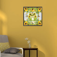 Load image into Gallery viewer, Sunflower And Frog 30*30CM(Canvas) Full Round Drill Diamond Painting
