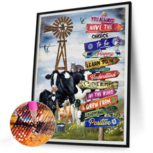Load image into Gallery viewer, Ranch Calligraphy And Painting Signs 30*40CM(Canvas) Full Round Drill Diamond Painting
