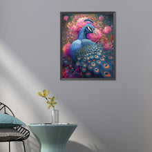 Load image into Gallery viewer, Blue Peacock 40*50CM(Picture) Full Round Drill Diamond Painting
