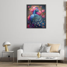 Load image into Gallery viewer, Blue Peacock 40*50CM(Picture) Full Round Drill Diamond Painting
