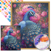 Load image into Gallery viewer, Blue Peacock 40*50CM(Picture) Full Round Drill Diamond Painting
