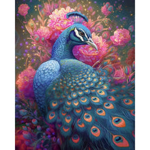 Load image into Gallery viewer, Blue Peacock 40*50CM(Picture) Full Round Drill Diamond Painting
