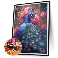 Load image into Gallery viewer, Blue Peacock 40*50CM(Picture) Full Round Drill Diamond Painting
