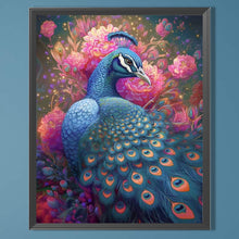 Load image into Gallery viewer, Blue Peacock 40*50CM(Picture) Full Round Drill Diamond Painting
