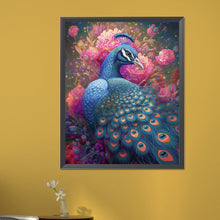 Load image into Gallery viewer, Blue Peacock 40*50CM(Picture) Full Round Drill Diamond Painting
