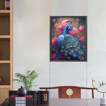 Load image into Gallery viewer, Blue Peacock 40*50CM(Picture) Full Round Drill Diamond Painting
