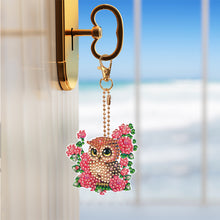 Load image into Gallery viewer, DIY Gem Keychains Handmade 4pcs Pocket Mirror Diamond Mosaic Kit Decoration Gift
