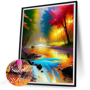 Colorful World 30*40CM(Canvas) Full Round Drill Diamond Painting