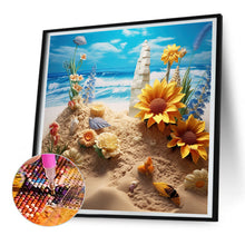 Load image into Gallery viewer, Sunflower Beach 30*30CM(Canvas) Full Round Drill Diamond Painting
