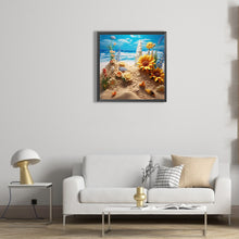 Load image into Gallery viewer, Sunflower Beach 30*30CM(Canvas) Full Round Drill Diamond Painting
