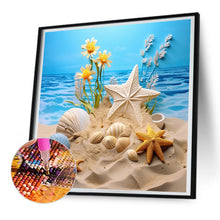 Load image into Gallery viewer, Sunflower Beach 30*30CM(Canvas) Full Round Drill Diamond Painting
