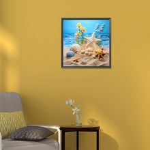 Load image into Gallery viewer, Sunflower Beach 30*30CM(Canvas) Full Round Drill Diamond Painting
