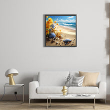 Load image into Gallery viewer, Sunflower Beach 30*30CM(Canvas) Full Round Drill Diamond Painting
