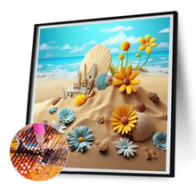 Load image into Gallery viewer, Sunflower Beach 30*30CM(Canvas) Full Round Drill Diamond Painting
