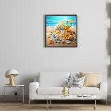 Load image into Gallery viewer, Sunflower Beach 30*30CM(Canvas) Full Round Drill Diamond Painting
