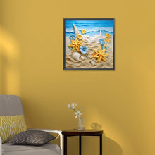 Load image into Gallery viewer, Sunflower Beach 30*30CM(Canvas) Full Round Drill Diamond Painting
