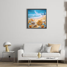 Load image into Gallery viewer, Sunflower Beach 30*30CM(Canvas) Full Round Drill Diamond Painting
