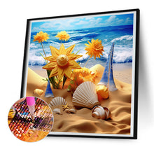 Load image into Gallery viewer, Sunflower Beach 30*30CM(Canvas) Full Round Drill Diamond Painting
