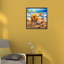 Load image into Gallery viewer, Sunflower Beach 30*30CM(Canvas) Full Round Drill Diamond Painting
