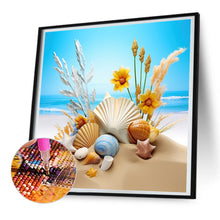 Load image into Gallery viewer, Sunflower Beach 30*30CM(Canvas) Full Round Drill Diamond Painting
