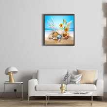 Load image into Gallery viewer, Sunflower Beach 30*30CM(Canvas) Full Round Drill Diamond Painting
