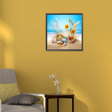 Load image into Gallery viewer, Sunflower Beach 30*30CM(Canvas) Full Round Drill Diamond Painting
