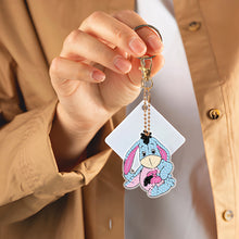 Load image into Gallery viewer, DIY Diamond Art Key Rings Cartoon Keychain Supplies Gift for Kids (Bear)
