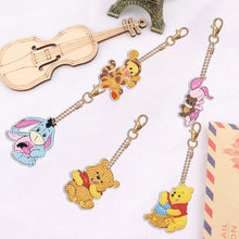 Load image into Gallery viewer, DIY Diamond Art Key Rings Cartoon Keychain Supplies Gift for Kids (Bear)

