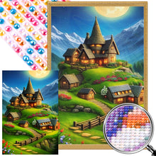 Load image into Gallery viewer, Hill Hut 40*60CM(Picture) Round Drill Diamond Painting
