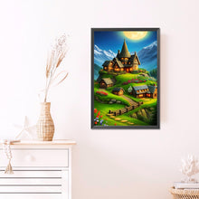 Load image into Gallery viewer, Hill Hut 40*60CM(Picture) Round Drill Diamond Painting
