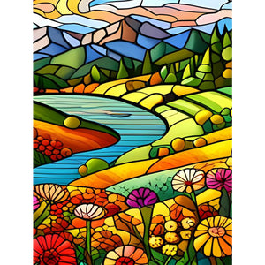 Garden Flora (40*55CM) 11CT 3 Stamped Cross Stitch