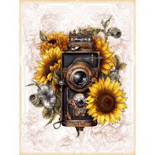 Load image into Gallery viewer, Sunflower And Camera 30*40CM(Canvas) Full Round Drill Diamond Painting
