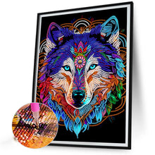 Load image into Gallery viewer, Mandala Wolf 30*40CM(Canvas) Partial Special Shaped Drill Diamond Painting
