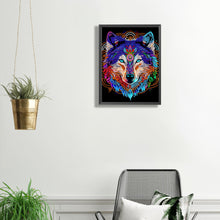 Load image into Gallery viewer, Mandala Wolf 30*40CM(Canvas) Partial Special Shaped Drill Diamond Painting
