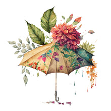Load image into Gallery viewer, Flower Umbrella (40*40CM) 16CT 2 Stamped Cross Stitch

